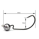 Head Fishing Hook Carbon Steel Soft Bait Lure Sea Fishhook Fishing Tackle A