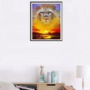5D DIY Full Drill Diamond Painting Lion Sunset Cross Stitch Embroidery Kits