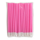 50pcs Disposable Makeup Lip Brush Lipstick Gloss Wands Applicator (Pink)