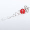 4 Piece 4.5-inch Spiral Crystal with Crystal. Wind /Spinner Ornament Accessory