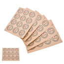 60x Thank You Self-adhesive Stickers Kraft Label Stickers Gifts Labels Paper3C