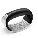 Stainless Steel Garlic Press Rocker Manual Garlic Squeeze Crusher (Suit) A