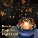Rotation Star Sky Kid Luminous Light Lamp Night Projector Romantic Decorati