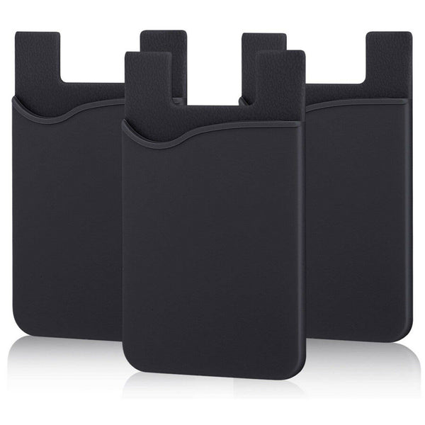 Adhesive Phone Wallet, [3 Pack] Ultra Thin Stick-on Silicone Credit Card Ho Q7Y2