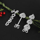 3pcs Love Lines Dies Stencil Craft Embossing Cut Die For DIY Scrapbooking