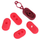 4Pcs Silicone Caps + 1pc Charge Port Cover for M365 Electric Scooter FT