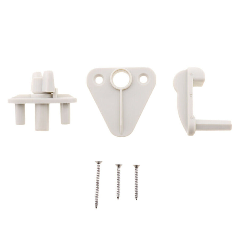4x Pontoon Boat Door Gate Latch Plastic, Universal Fit for 1 inch, 1 1/8 inch or