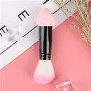 1pc Professional Blush brush Nylon Make up Brushes Two Head Brush With Sponge