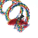 Bird Spiral Rope Perch, Cotton Parrot Swing Climbing Standing Toys w/ Bell