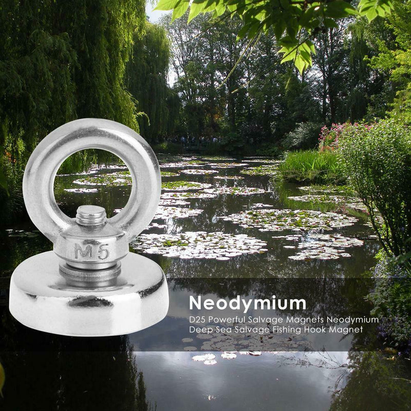D25 Powerful Salvage Magnets Neodymium Deep Sea Salvage Fishing Hook Magnet
