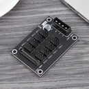 4-Pin or SATA 15-Pin to 8 Way 4-Pin PC Chassis Cooling Fan Splitter Hub Panel