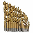 18pcs/Set High Speed Steel Titanium Coated HSS 4241 Drill Bit Metric 1.5mm-