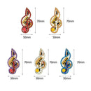 Keychain DIY Full Drills Special Shaped Diamond Painting Musical Note Girl Gifts