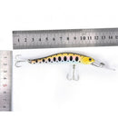 12cm 13.4g Minnow Fishing Lure Slow Sinking Crankabits Wobbler Hook Hard Bait~ME