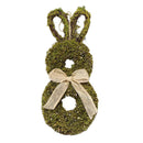Spring Easter Bunny Wreath Rattan Rabbit Garland Hanger Window Party Decor