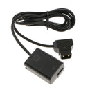 D-Tap to NF-FW50 Dummy Battery Power Cable Adapter for Sony Cameras A7000 A6500