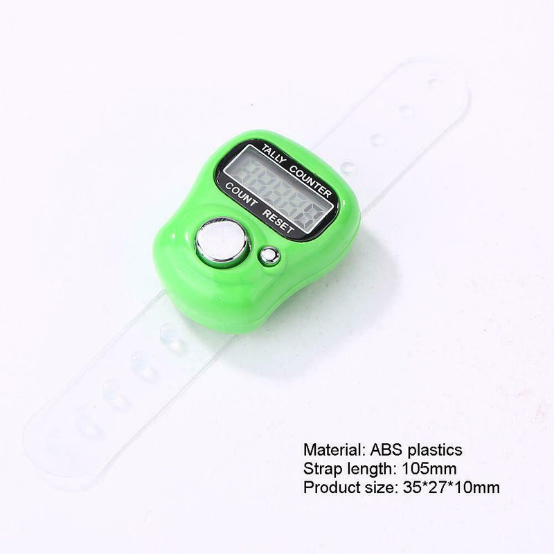 Mini Finger Counter LCD Electronic Digital Counter Range 0-99999 (Green)