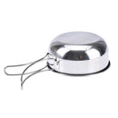 1pc stainless steel folding camping picnic mess tin bowl cookware N JC&M