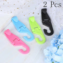 2 Pcs Car Plastic Seat Coat Hook Purse Shopping Bag Hanger Organizer Hold3C