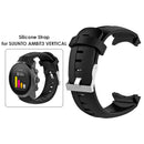 Silicone Watch Strap for SUUNTO AMBIT3 VERTICAL/Spartan SPORT (Black)