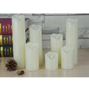 Electronic Oblique LED Flameless Romantic Candle Light Wedding Decor 5x20cm