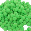 500Pcs Vibrant Colours Fluffy Small Craft Pompoms 18mm Green