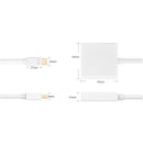 mini display port to dvi DP DisplayPort to DVI (24+5) Converter for Macbook