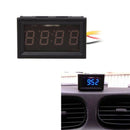 4 Digit 0.4inch Blue LED Digital Electronic Clock for Car Motorcycle Motor