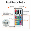 10X Multicolor RGB Party Submersible LED Light Remote Decor Control Waterpr I1X3