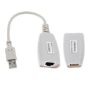 USB 2.0 to CAT5 RJ45 CAT6 Lan Extension Cable Extender Adapter
