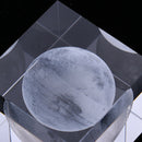 Moon Crystal Cube Paperweight Fengshui Crystal Cube Home Decoration Props
