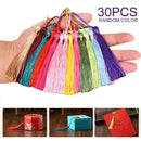 30 IN 1 Silky Tassels Souvenir Bookmarks Jewelry Making Craft Accessories Kit #