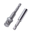 Impact Socket Adapter And Magnetic Bit Holder,4-Piece Set 1/4-Inch Hex Shan F9D3