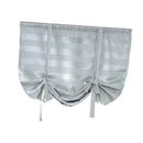 Elegant Blackout Short Roman Curtain Tie-up Shade Sheer for Small Window 46x63''