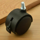 Set of 4 Screw In Caster Wheels - 2 With Lock Function L1P1