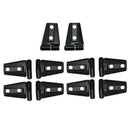 10X Hood & Door Hinge Cover For 2007-2017 Jeep Wrangler Jk Jku Car Accessor R5N1