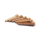 6x Maplewood Bridge End Pins Cones for Acoustic Guitars / String Pegs / Plain