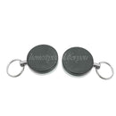 2x 4cm Retractable Metal ID Card Badge Holder Belt Clip Pull Recoil Key Chain
