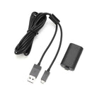 2 in 1 1400 mAh Backup Battery with Charge Cable for XBox One Controller A