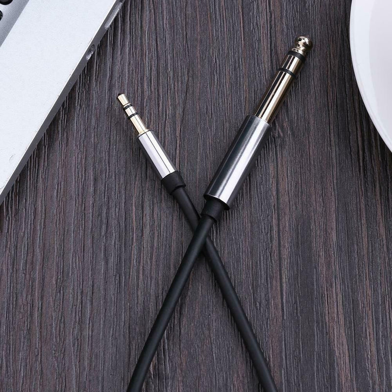 3.5mm Male to 6.35mm Male TRS Stereo Audio AUX Adapter Connector Audio AUX Cable