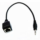 3.5mm Audio Male to RJ45 Socket Ethernet Adapter Short Cable CAT5 CAT6 Extender