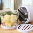 Stainless Steel Hand Press Vegetable Cutter Kitchen Ginger Garlic Chopper