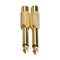 2pcs 6.35mm 1/4inch Male Mono Plug To RCA Female Audio Adapter Connector A