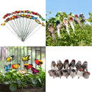50 Pieces Garden Stake Butterfly Metal Decor Art Outdoor Pot Home DIY Craft 12