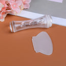 Dual end nail art stamper double head soft professional nail stamp clear silic Z