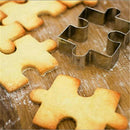 2pcs Stainless Steel Jigsaw Shape Cutter Cake Mold For Cookie Sugarcraft  OZ