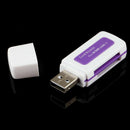 1X Protable 4in1 Memory Multi Card Reader USB2.0 for T M2 Card liau Top E5Q1