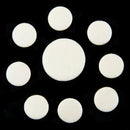 17Pcs/Set Leather Clarinet Replacement Pads 17.3mm 15.1mm 12mm 10mm White W