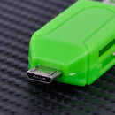 2pcs 2in1 Micro USB Adapter 2.0 TF T-flash SD Memory Card Reader fr Smart Phone
