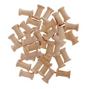 70Pcs Small Wooden Hand Crafts Thread Spool Bobbins Sewing Craft Bird Toys Parts